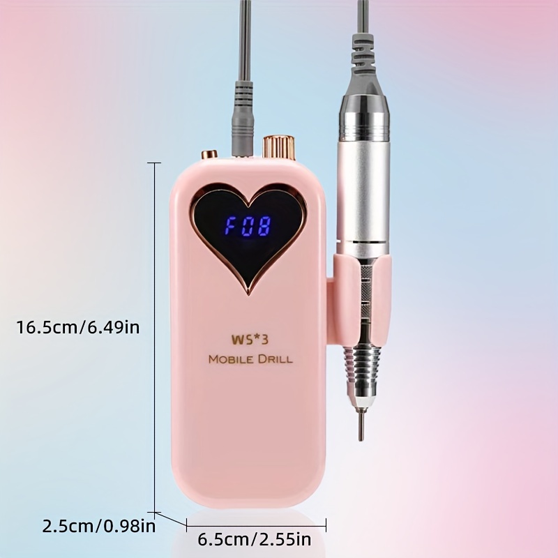 Nail Drill Machine - Draagbare nagelboormachine, compacte nagelvijl voor manicure,