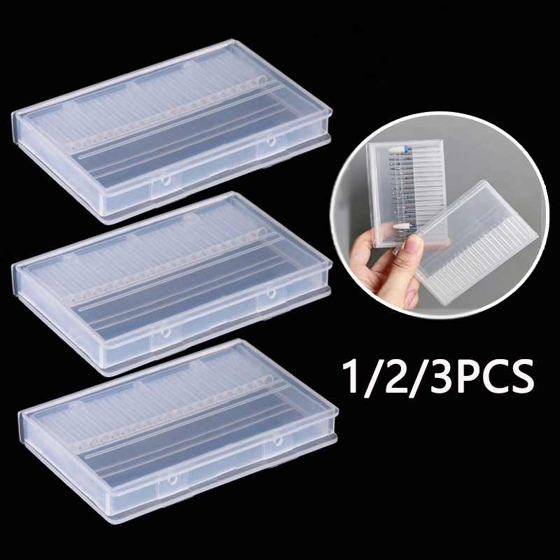 Nail Fan Brush - 1/2/3PCS 20 Slots Clear Nail Boor