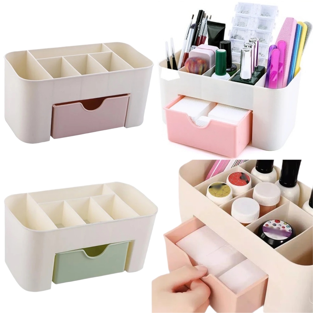 Nail Fan Brush - Nail Art Organizer Desktop Lade Cosmetische