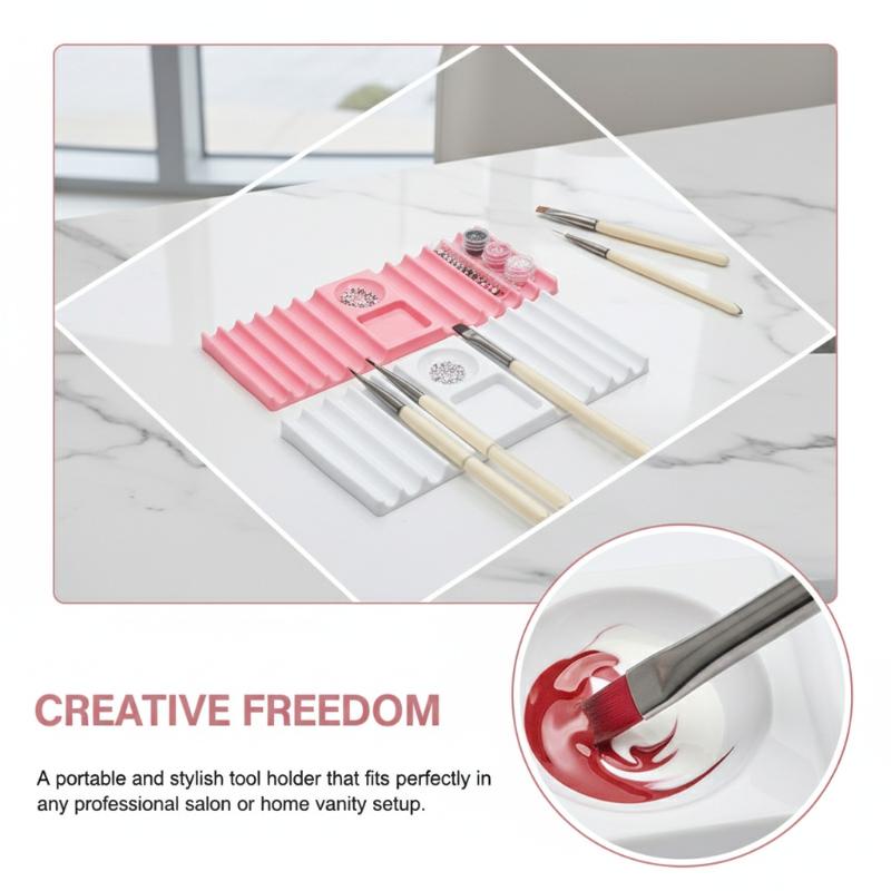 Herbruikbaar nagelkunstpalet m - Nail Fan Brush recensie en prijs