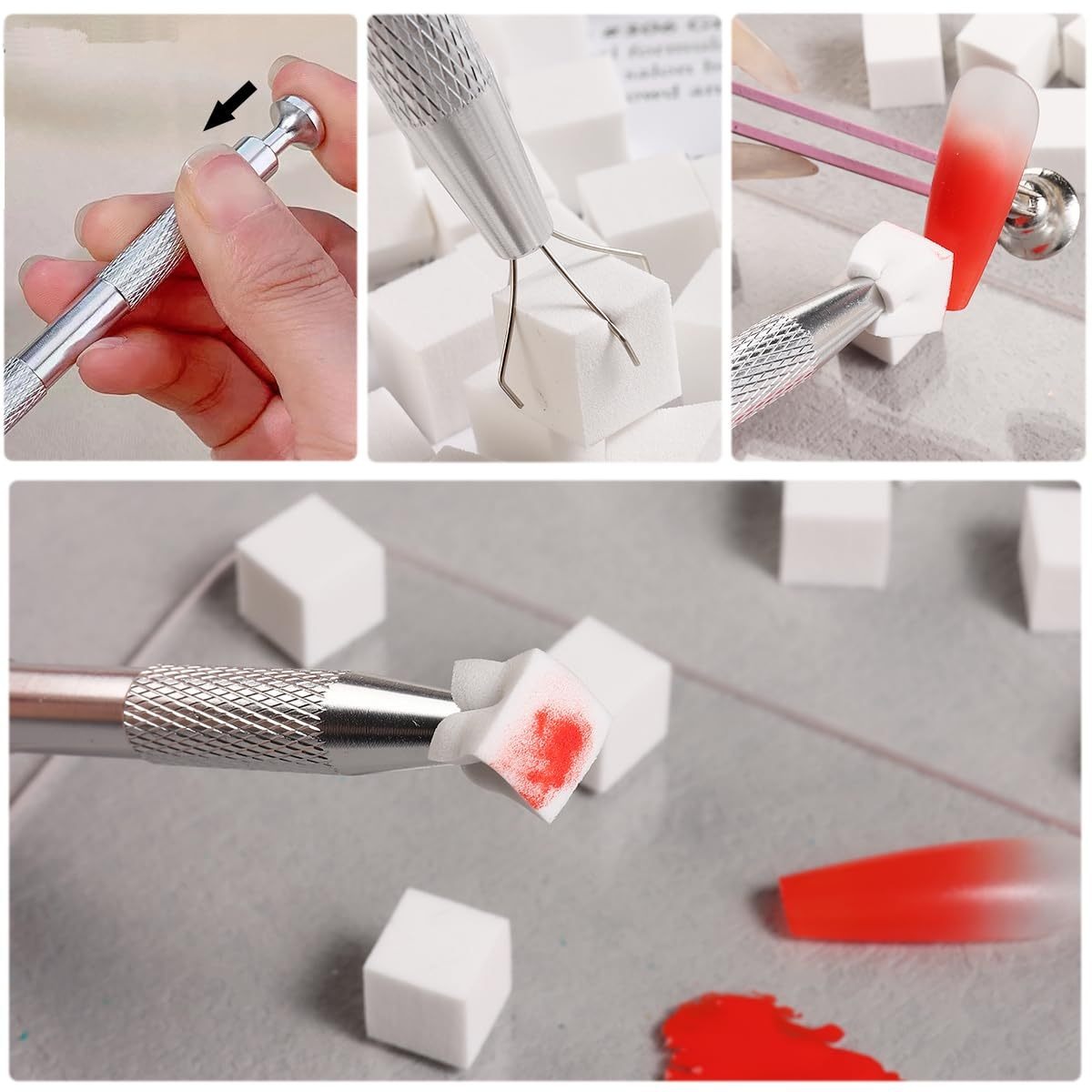 1/50/100 Stuks Vierkante Nail  - Nail Fan Brush recensie en prijs