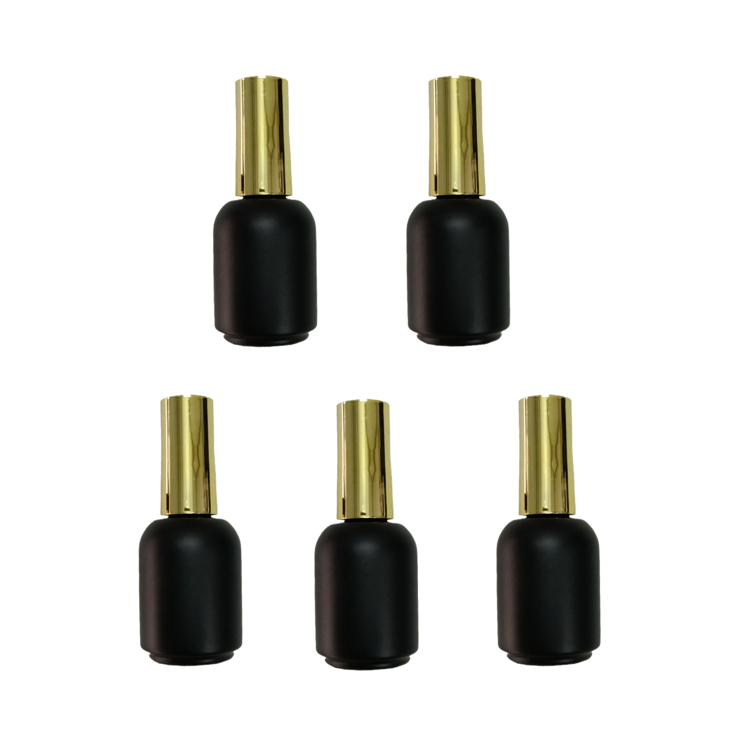 20ML 5 stuks lege zwarte glaze - Nail Fan Brush recensie en prijs