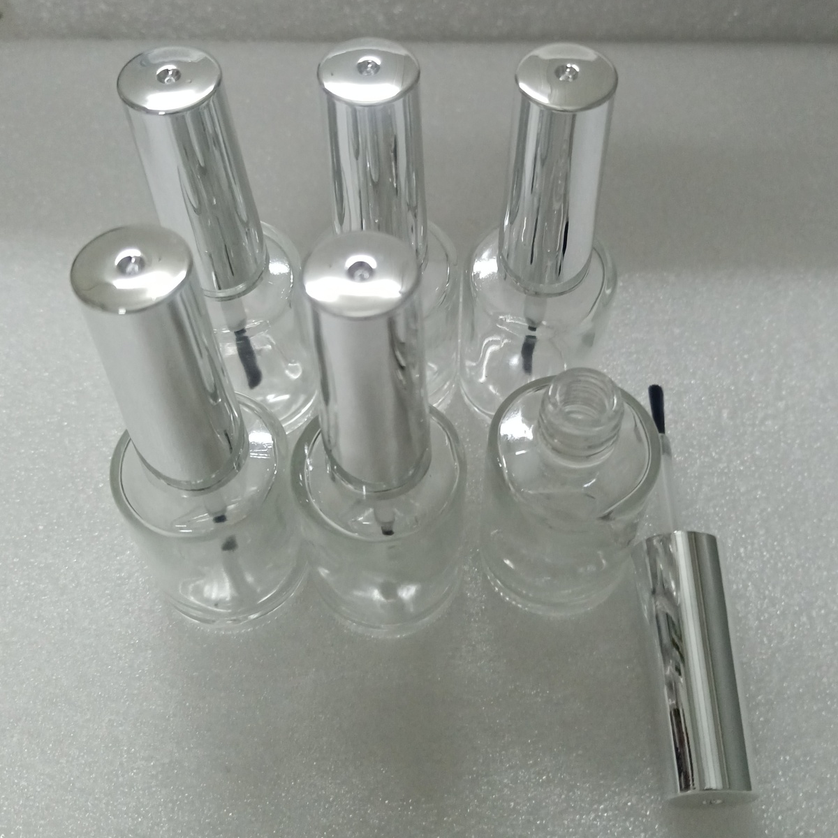 13ml 6 stuks glazen nagellakfl - Nail Fan Brush recensie en prijs